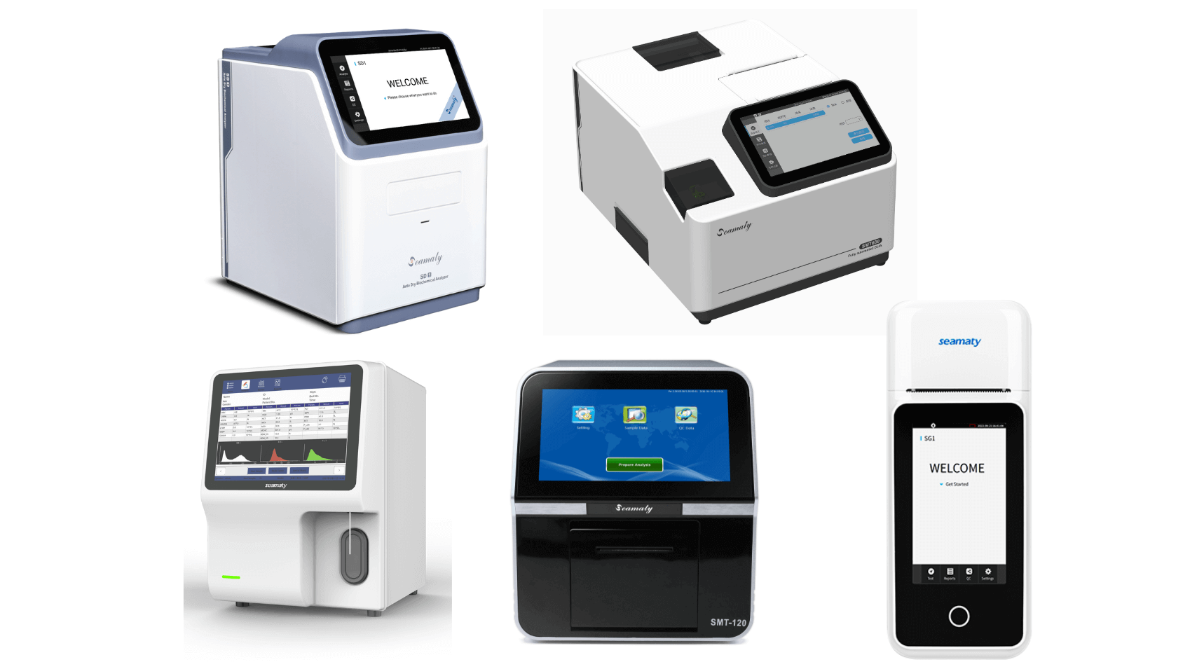 Clinical laboratory analysers used for liver function, blood count and biochemistry testing